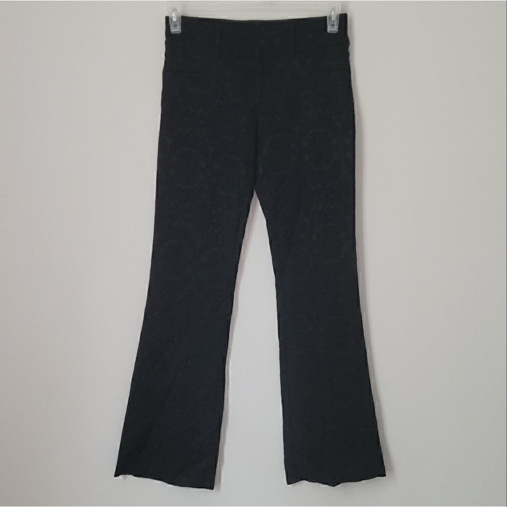 Caché Black Lace Overlay Pants Size 4